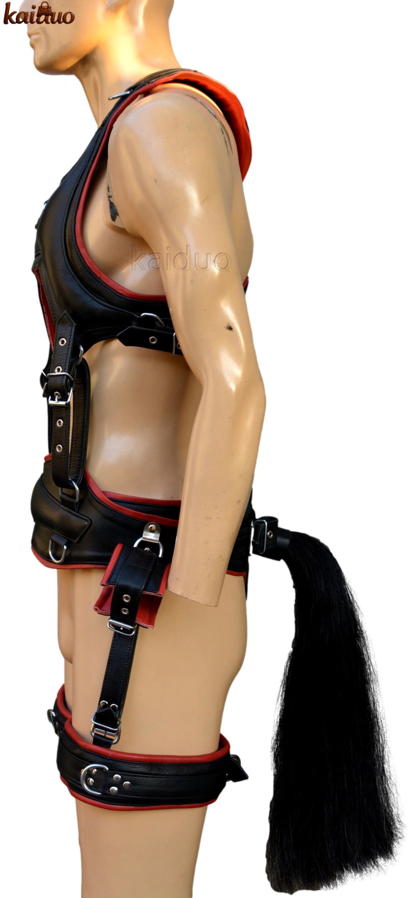 Pony Play Leather Harness