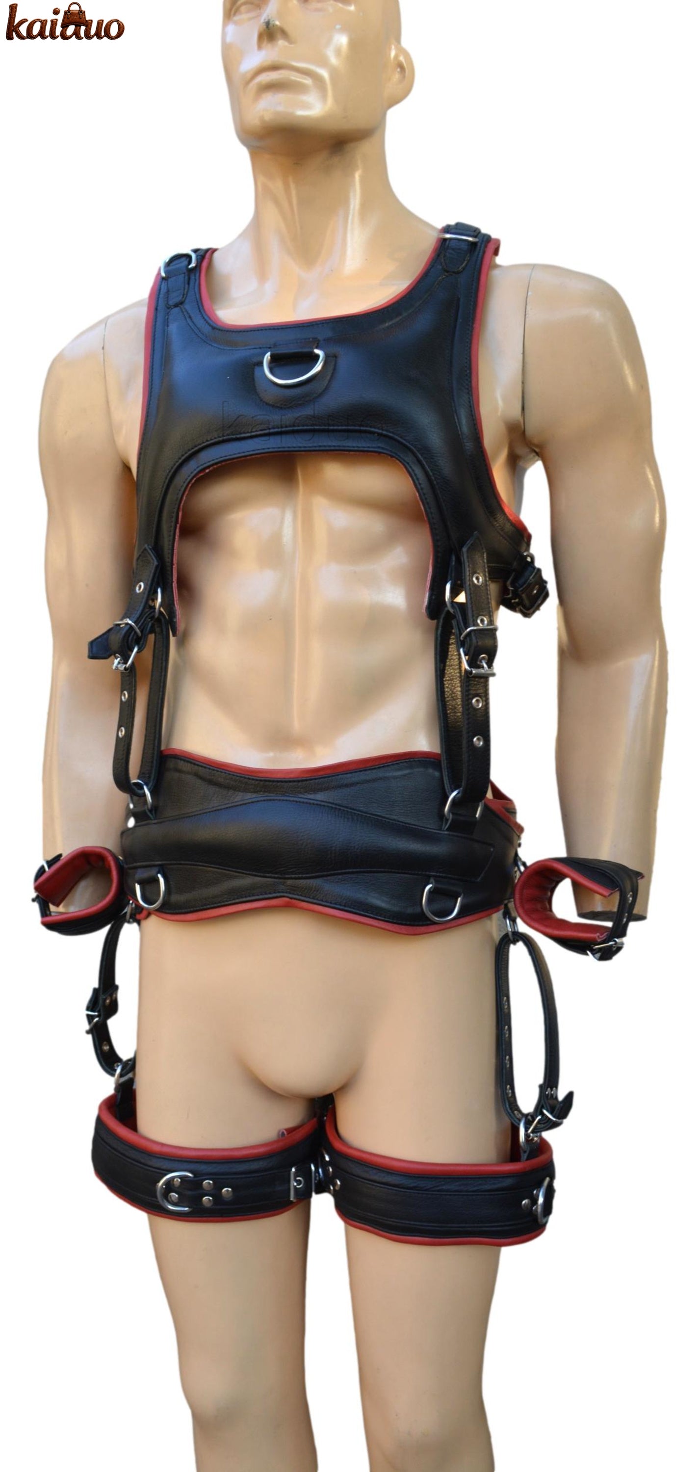 Pony Play Leather Harness